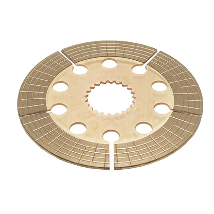 Brake disc with an outer diameter of 225mm, inner diameter of 59/53.7mm and 22 grooves for Ford tractor 83956599.