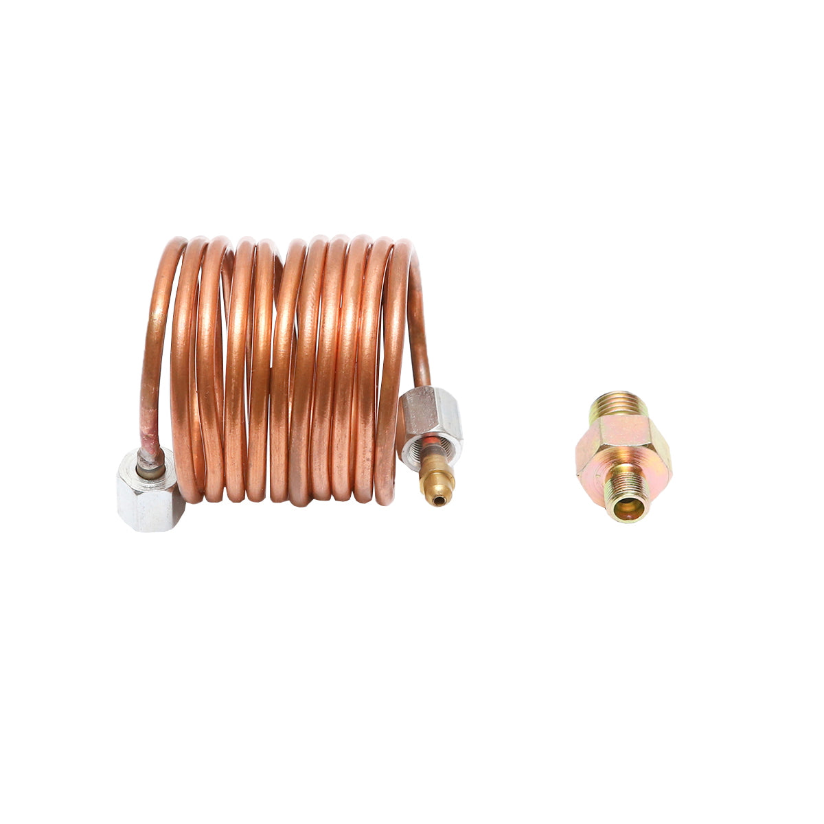 Copper oil pressure gauge pipe with reduction and tapered nipples for sealing UTB U-650