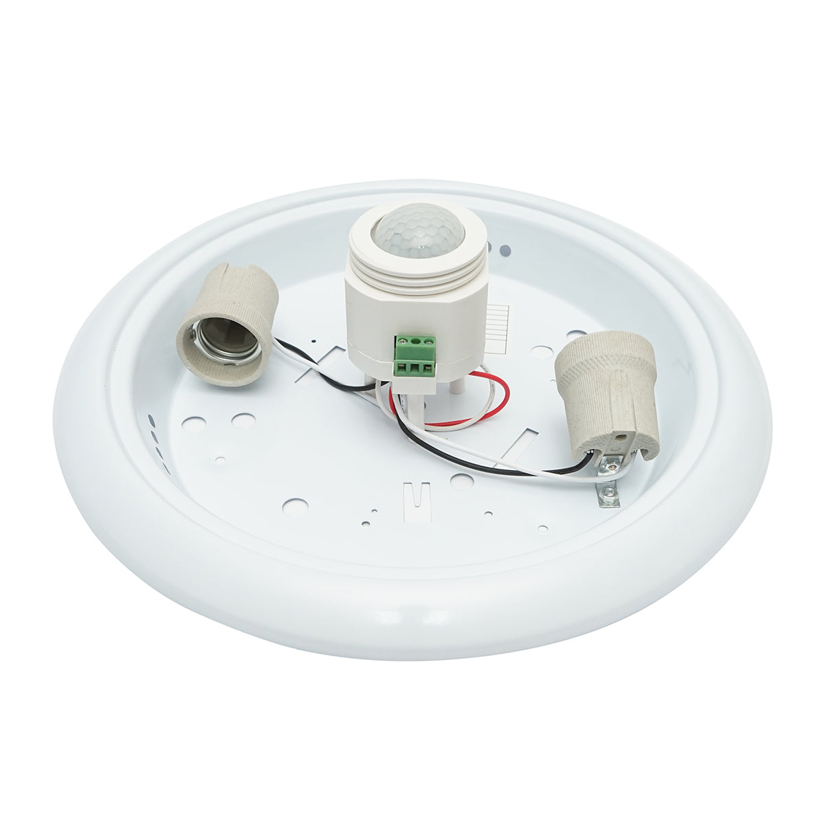 LED ceiling light with twilight sensor 220V, E27 2x40W, 360 degrees, 300x105mm Breckner Germany