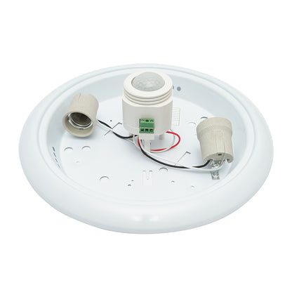 LED ceiling light with twilight sensor 220V, E27 2x40W, 360 degrees, 300x105mm Breckner Germany