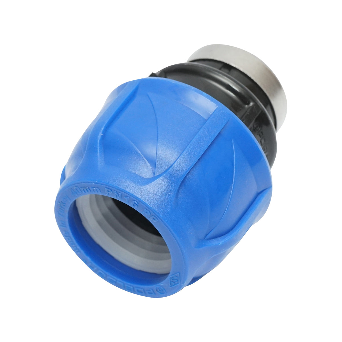 Compression fitting with internal thread D40mmx1 inch, PN16 for irrigation systems