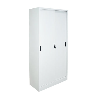Metal cabinet with 2 secure sliding doors and 4 shelves 1900x900x400mm