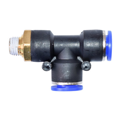 Quick T plastic connector and metal screw fi 12x12 with 1/4