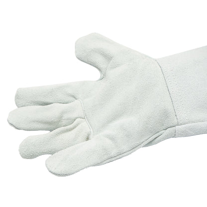 Welding gloves made of bovine leather, protective cuff 15cm, length 35cm size 10 Breckner Germany