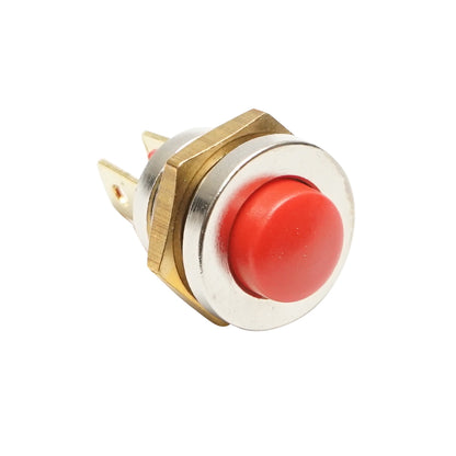 Metal start button with return, red 12-24V, 10A Breckner Germany