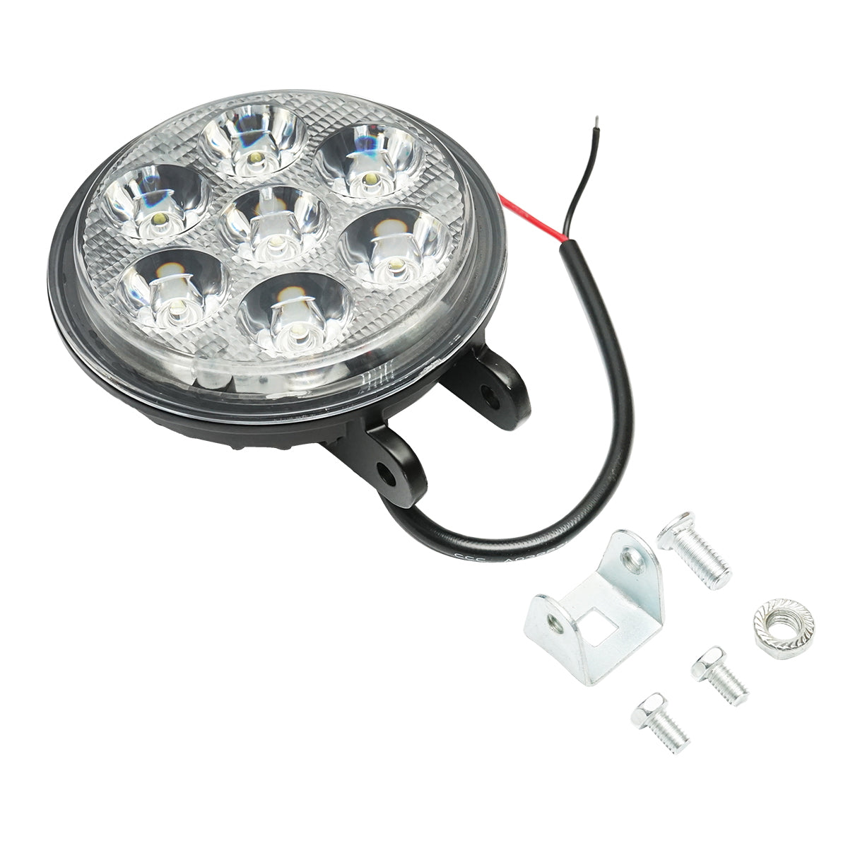 Lamp with 7 LEDs 10-30V 21W radiation angle 30 degrees spot type 110x110x60mm IP67 6000K Breckner Germany