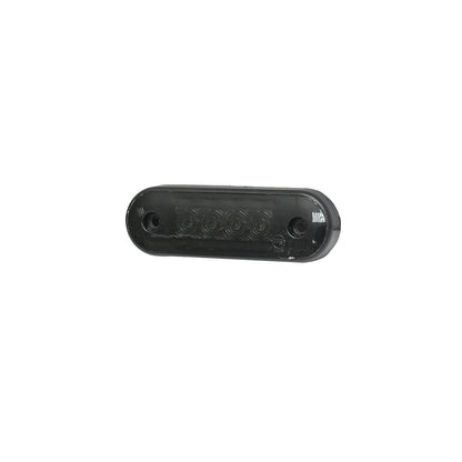 Slim LED side lamp 12-24V, smoke red 83x27mm Breckner Germany