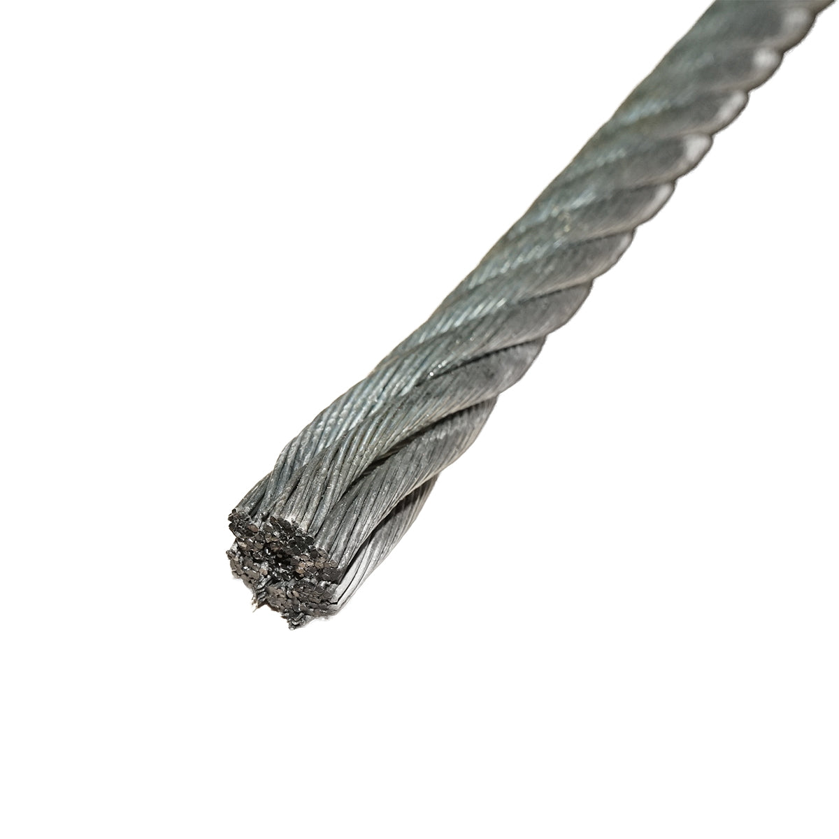 Steel winch cable 6x25 with a 13mm diameter metal core, 1000m/roll