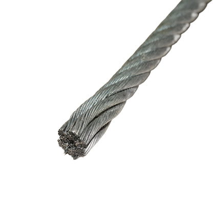 Steel winch cable 6x25 with a 13mm diameter metal core, 1000m/roll