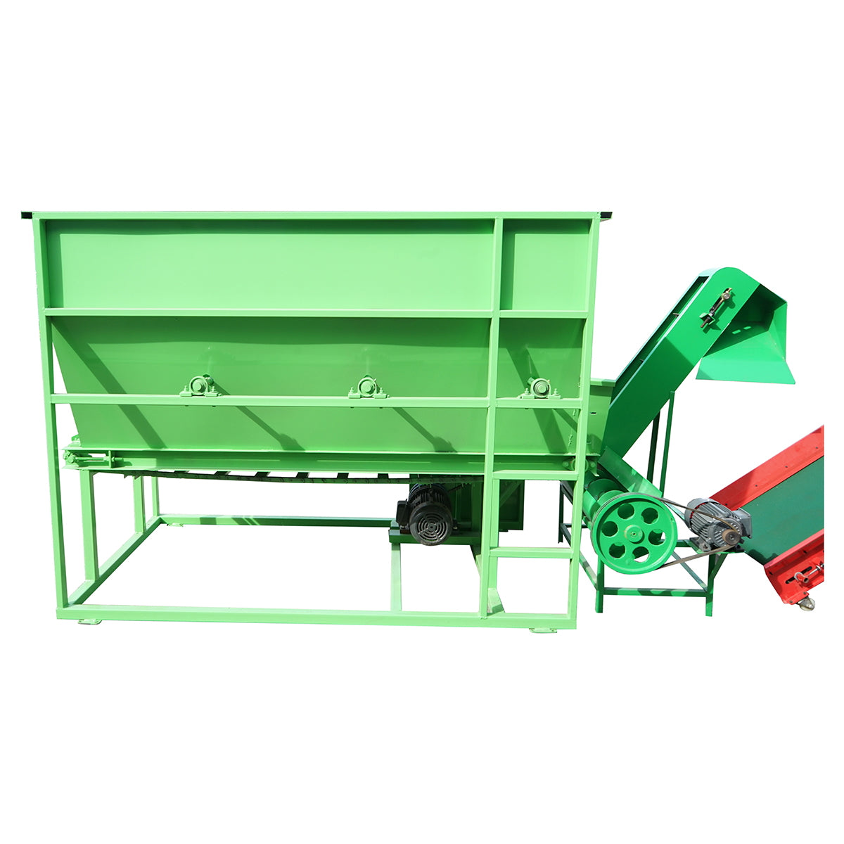 Electric wrapping and baling press 380V with 330mm foil and 720mm mesh