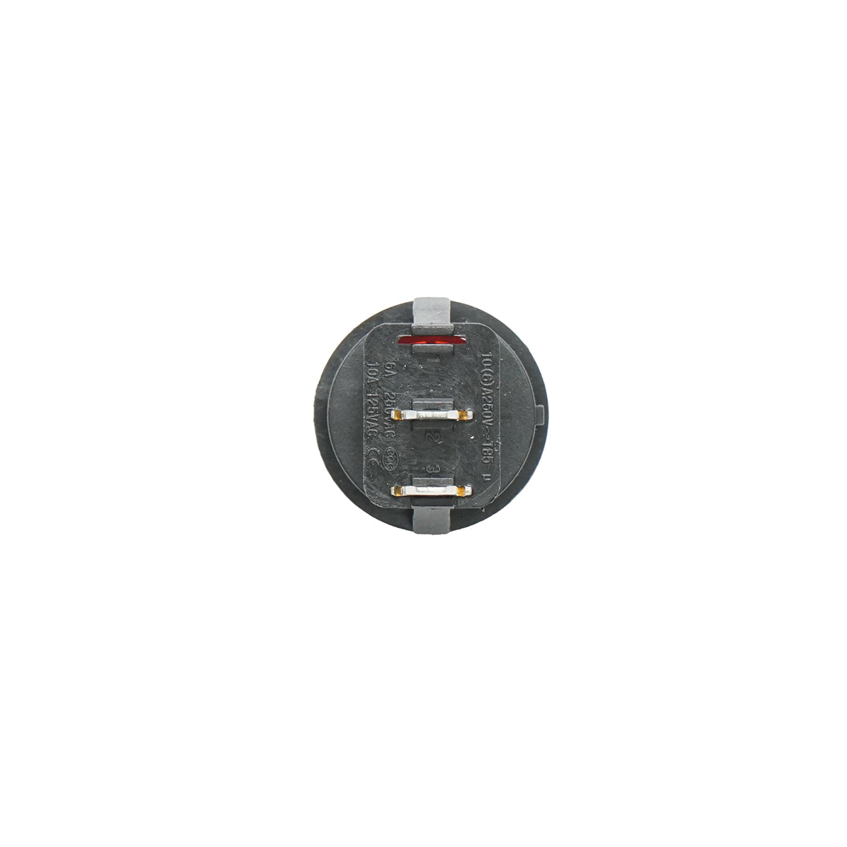 On-off switch button 12V/10A, 250V AC/15(6)A with 2 pins Breckner Germany
