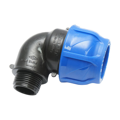 Compression fitting with external thread D40mmx1-1/6 toll PN16, for irrigation systems