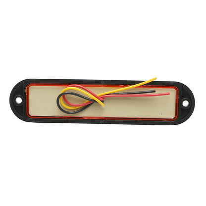 Slim yellow LED side marker lamp 12-24V, yellow 160x36mm FR1286Y Breckner Germany