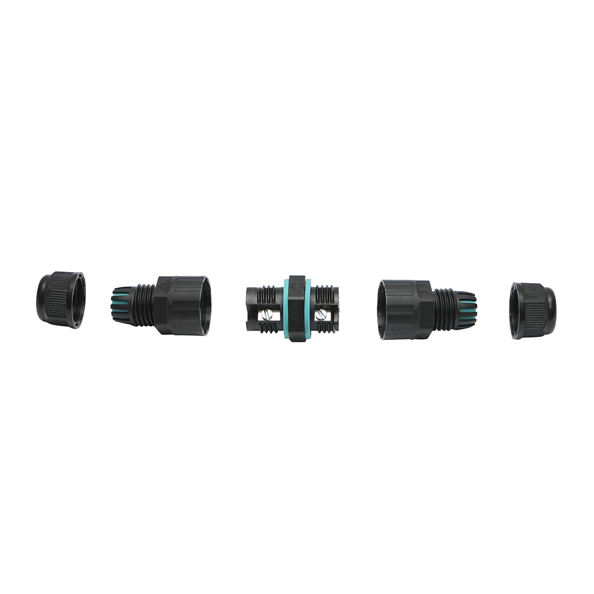 M16 electric cable connector 250V 15A, 3 poles IP67 Leader