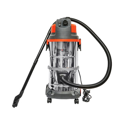 Professional industrial vacuum cleaner volume 38L 220V 1600W stainless steel body Breckner Germany