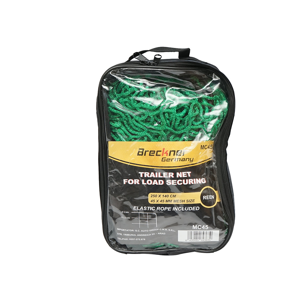 Elastic net for car trailer to secure goods 2.5m x 1.4m Breckner Germany