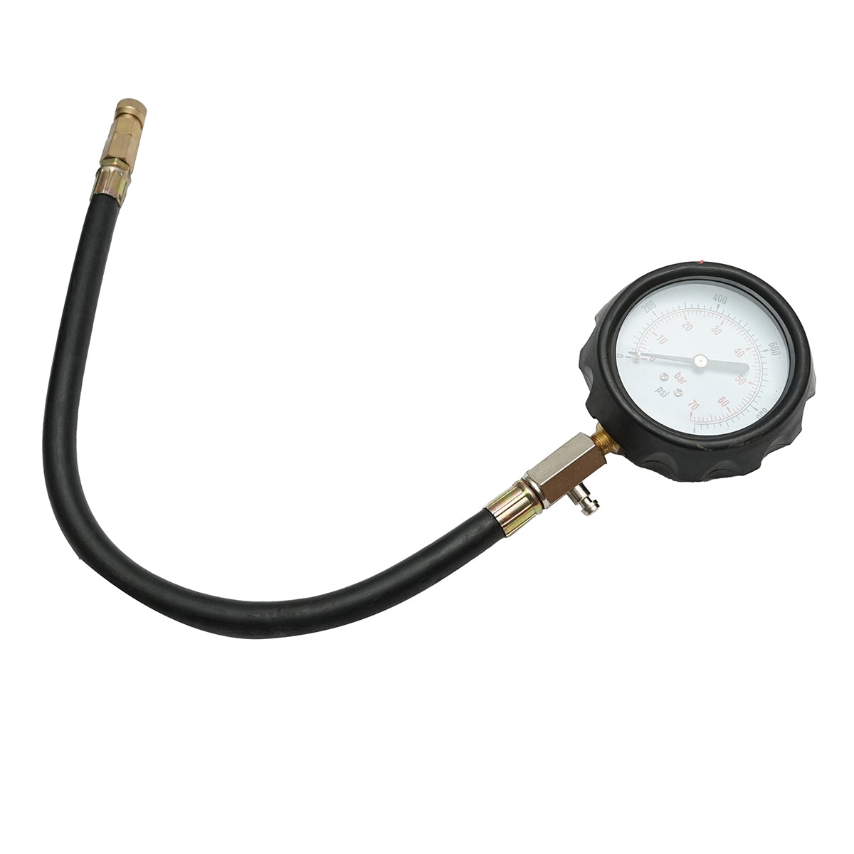 Engine compression tester kit for gasoline and diesel