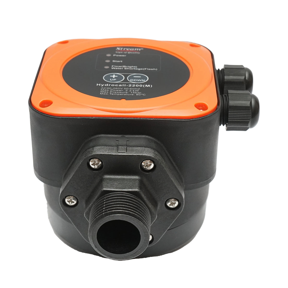 Automatic electronic pressure switch 2.2KW, 220V for water pump, manually adjustable pressure max. 15 bar, HYDROCALL-2200M
