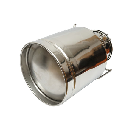 Stainless steel milk can with lid 30L cow milking machine Breckner Germany