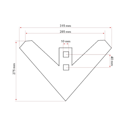 Central knife arrow 6(8) CPU