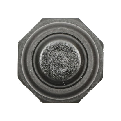 Plastic push button with return, black Breckner Germany
