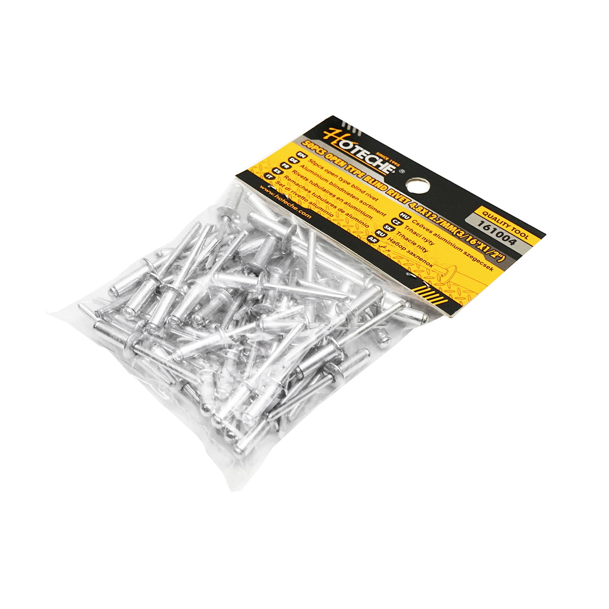 Aluminum pop rivets 4.8x12.7mm 50 pcs Hoteche