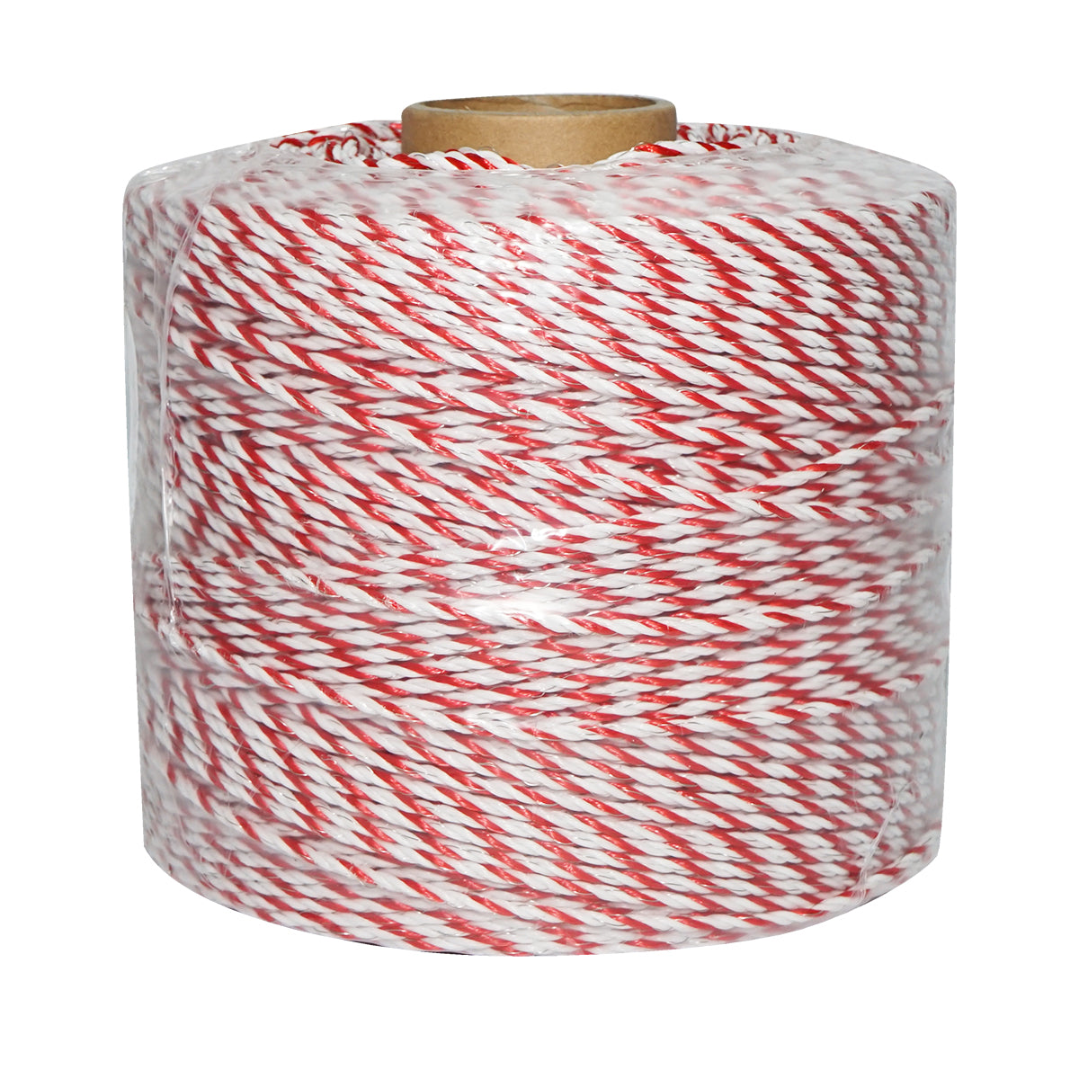 Roll of white-red wire fi 3.8mm 4x0.28mm SS, 500m electric fence, resistance 3.45 Ohm Bourget