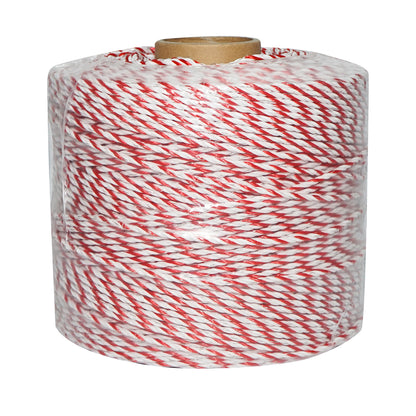 Roll of white-red wire fi 3.8mm 4x0.28mm SS, 500m electric fence, resistance 3.45 Ohm Bourget