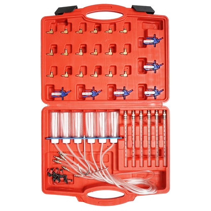 Diagnostic testing kit for common rail injectors Bosch, Denso, Delphi, Siemens and a set of flow meters for diesel engines Breckner Germany
