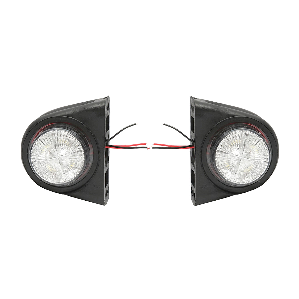 Side marker lights with LED 12/24V, red-white Breckner Germany