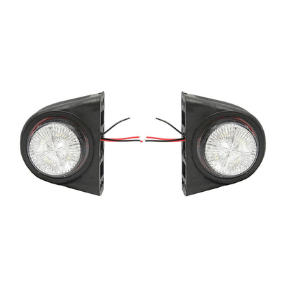 Side marker lights with LED 12/24V, red-white Breckner Germany