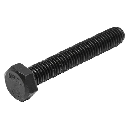 Black screw with hexagonal head DIN 933 M8x50 G10.9 200 pieces/bag