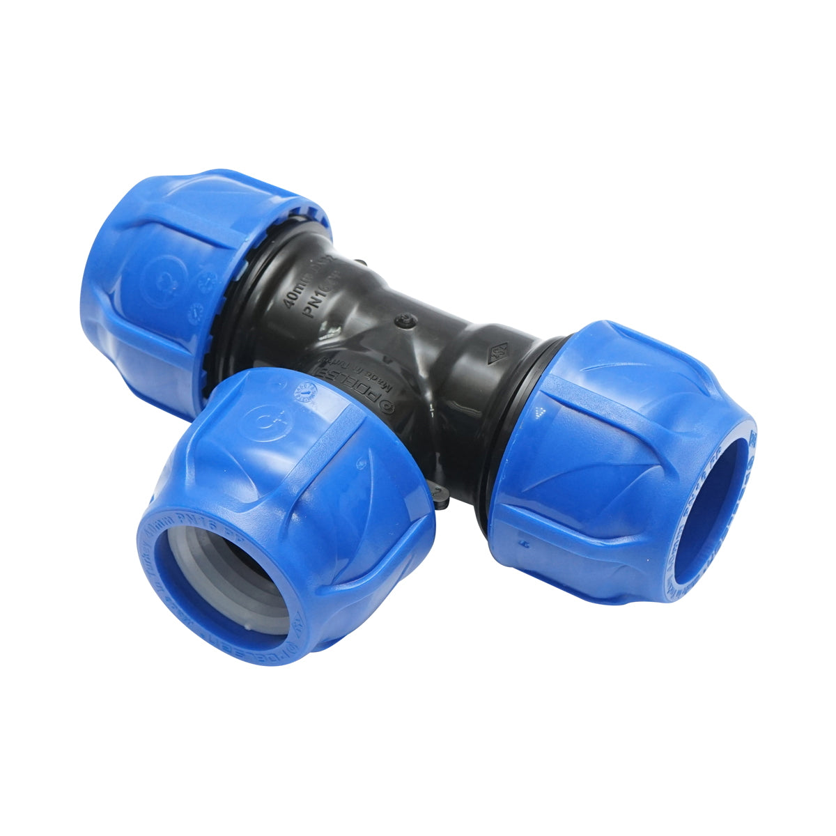 Your equal compression D40x40x40mm PN16, for irrigation systems