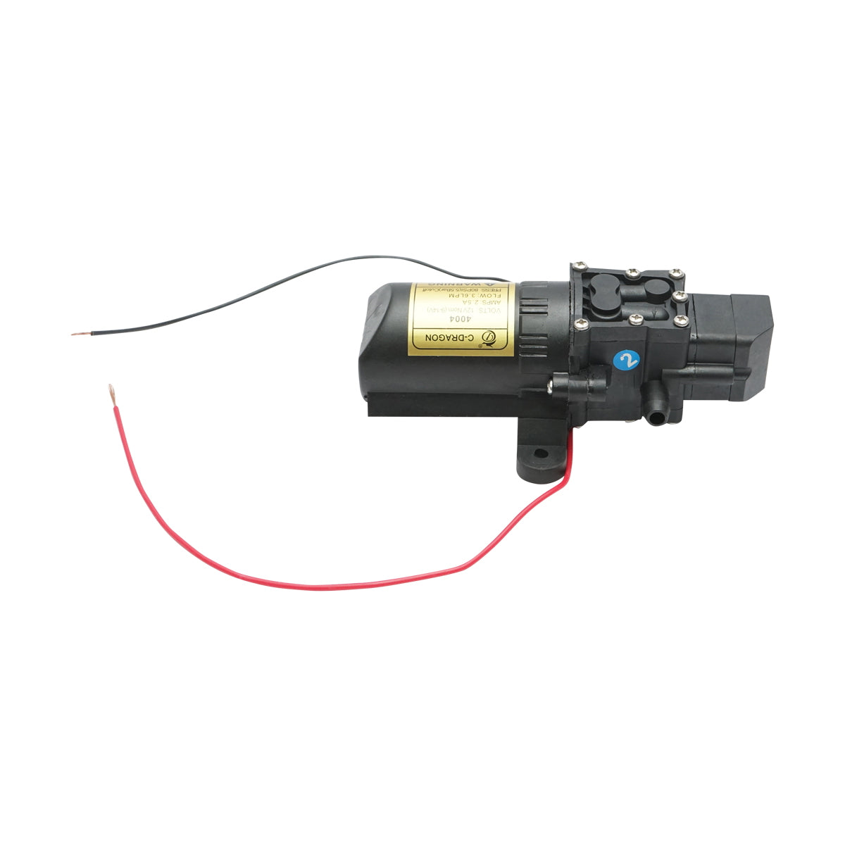 Motor for spray pump, electric vermorel 12V, 2.5A, flow rate 3.6 l/min