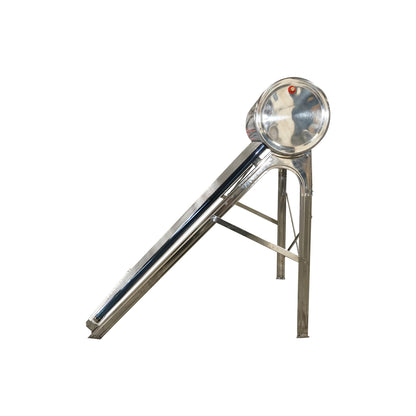 Unpressurized stainless steel solar panel with 15 tubes for hot water, 150L boiler, 1450x490x490mm Breckner Germany