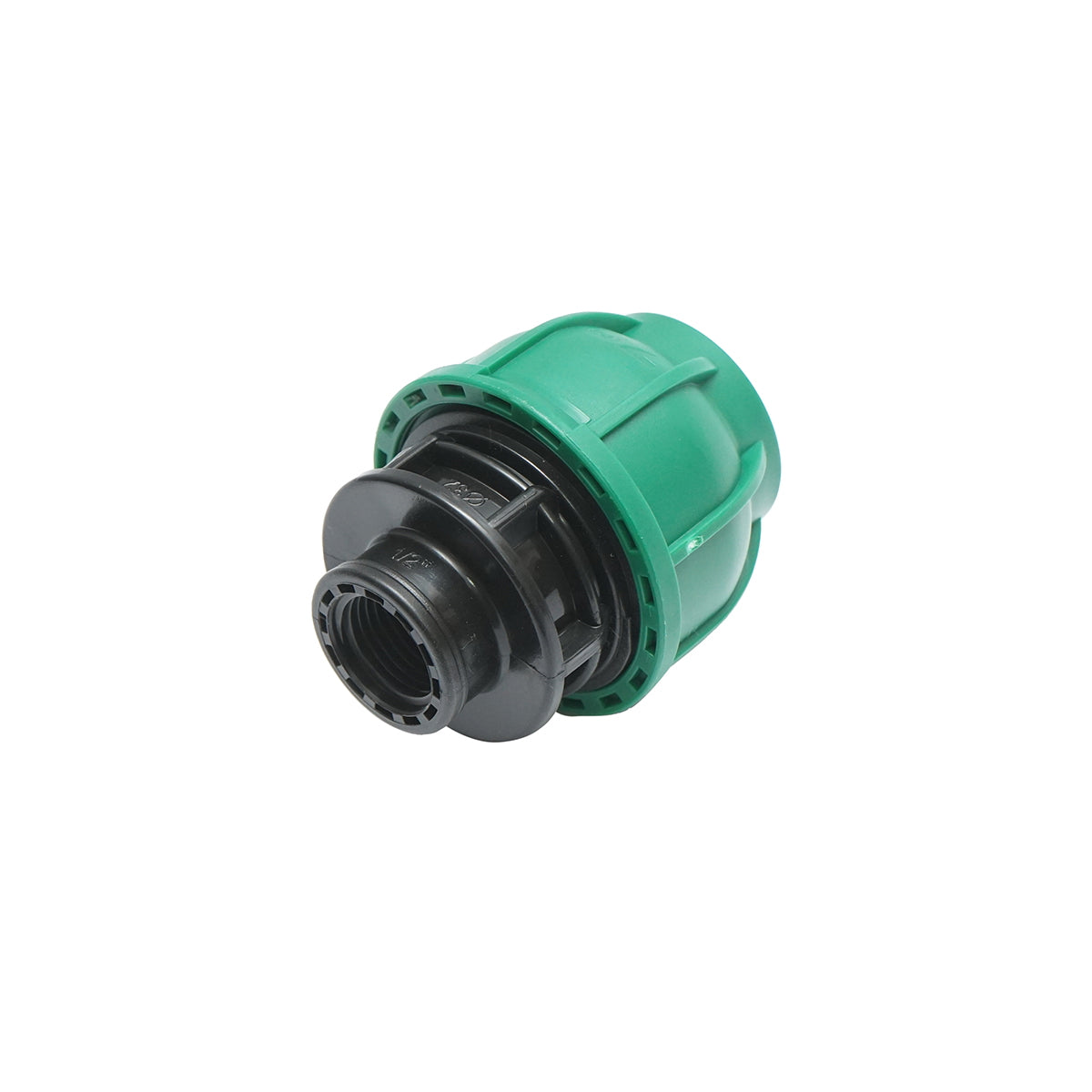 Compression fitting with inner thread D32mmx1/2 inch, PN10 Bar for irrigation systems