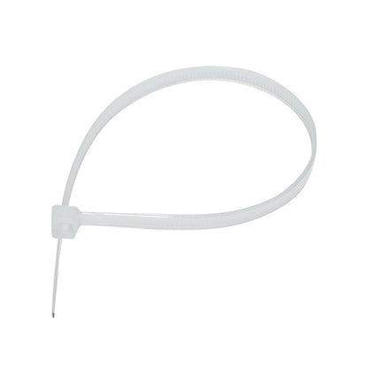 Facets, plastic collar 4.8x250mm white set of 100 pcs Breckner Germany