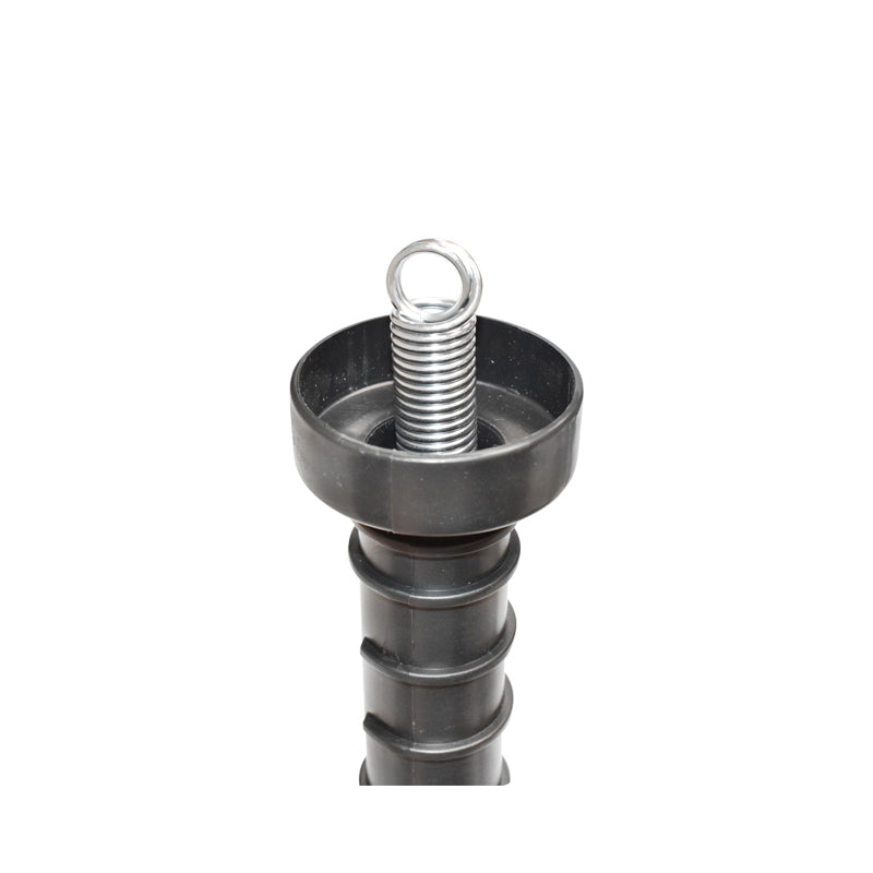 Black gate handle with hook and electric fence arc Breckner Germany