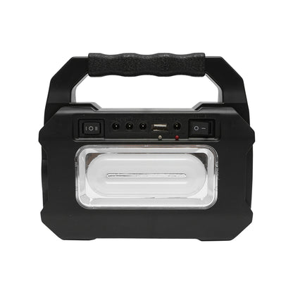 Portable LED lighting kit with 3 bulbs/projector, solar panel and 3.7V, 4500Ah battery for fishing camping GD-8080