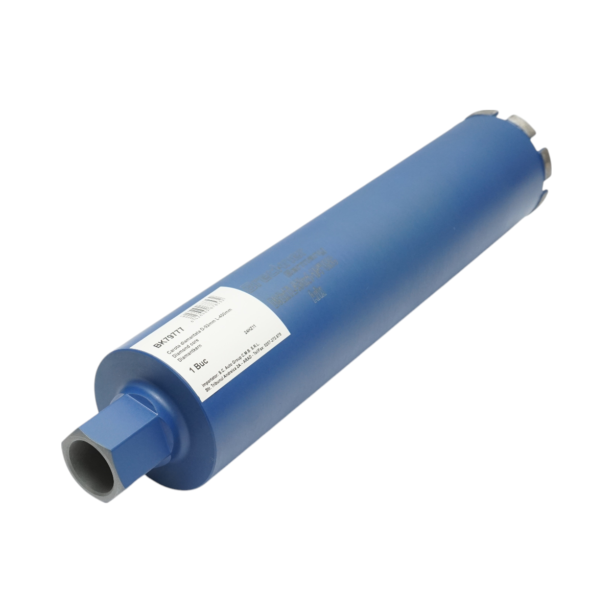 Diamond drill 92x450mm with 1-1/4 UNC internal thread, wet drilling for concrete, brick Breckner Germany