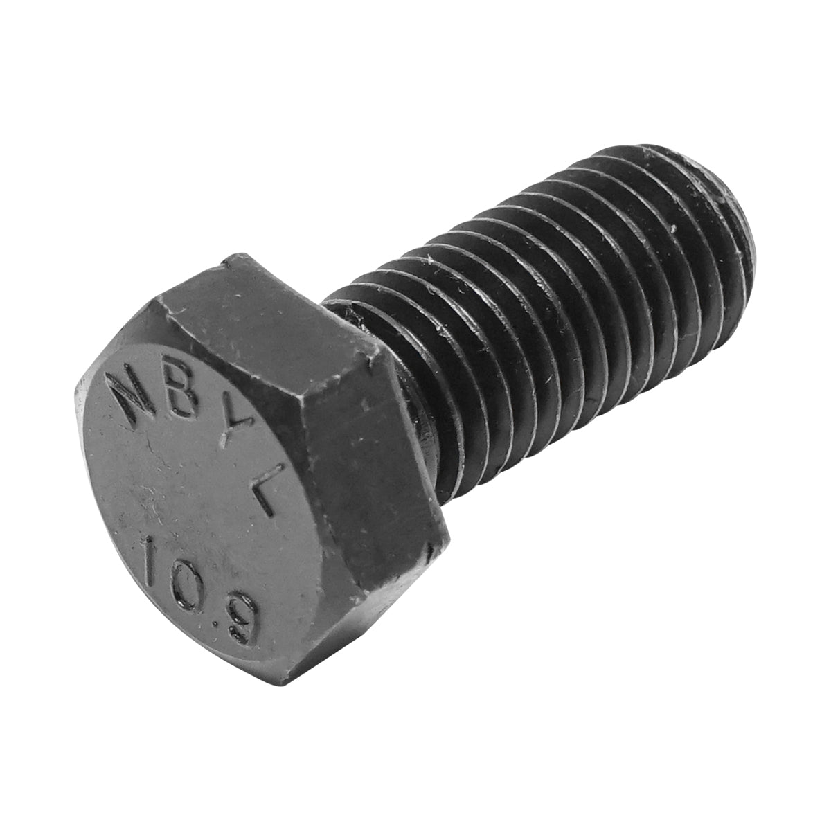 Set of 25 black screws with hexagonal head DIN 933 M18x40 G10.9
