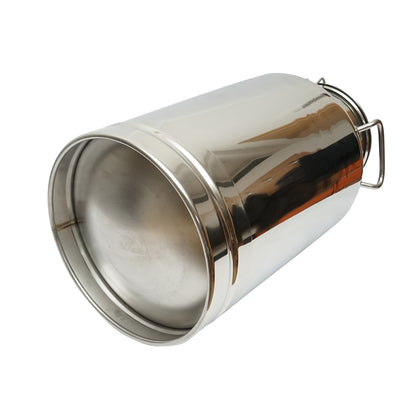 Stainless steel milk can with lid 40L cow milking machine Breckner Germany
