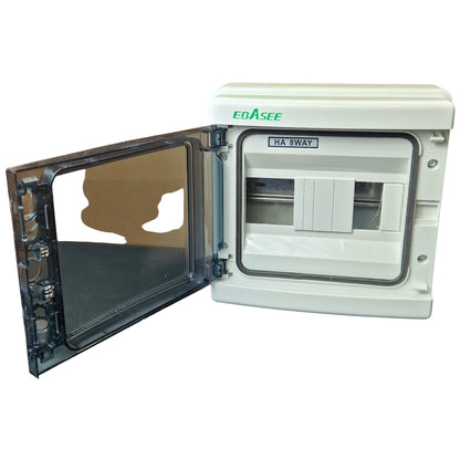 Applied fuse box 1 row, 8 modules, IP65, 210x210x100mm Ebasee