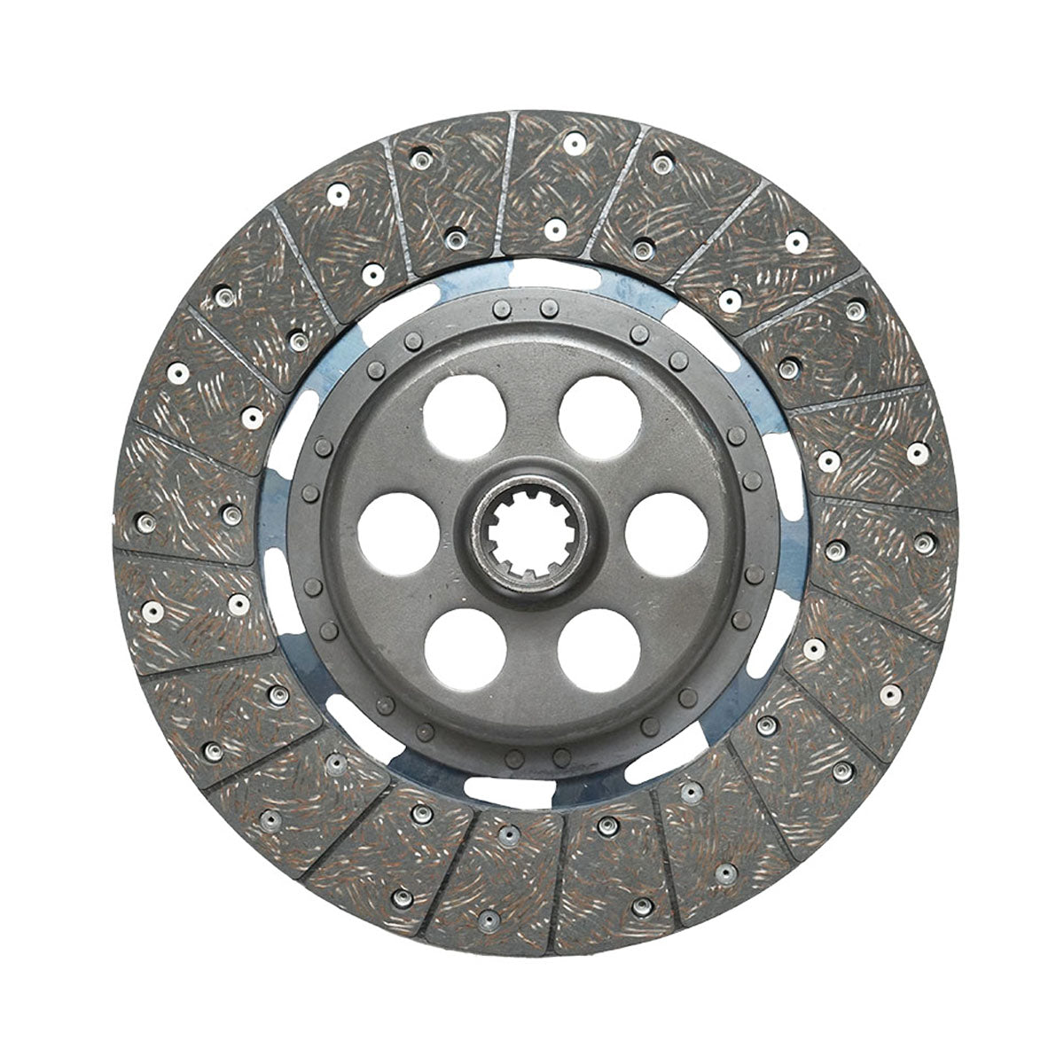 Clutch disc with an outer diameter of 300mm, inner diameter 1-23mm, inner diameter 2-29mm, 10 grooves for Massey Ferguson OEM 1680871M91 Breckner Germany