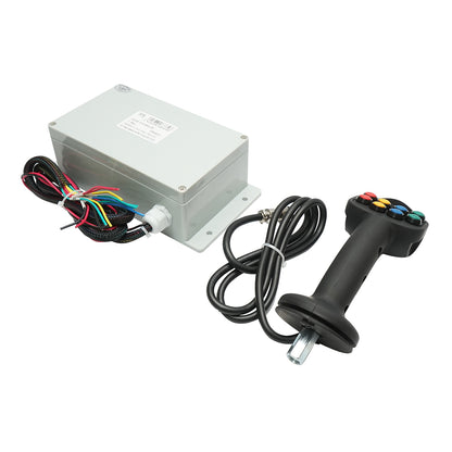 Joystick with 8 electric buttons, 24V with control module