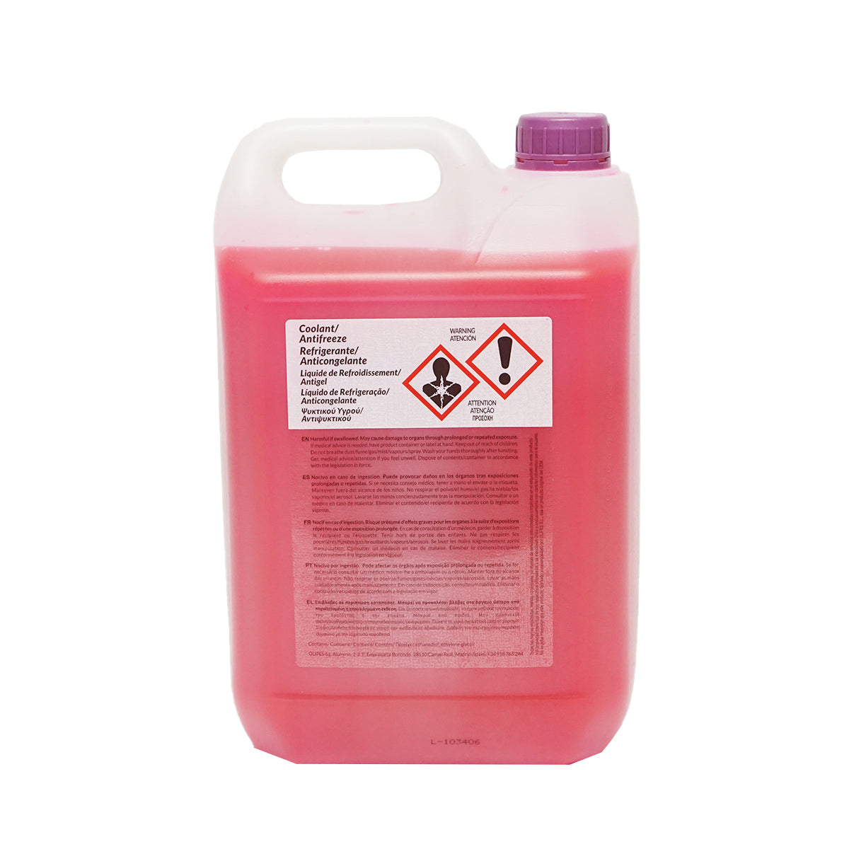 Organic antifreeze Olipes G12 PLUS diluted 50/50 -35 degrees C 5L