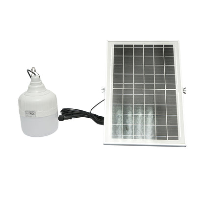 100W LED lamp, 6500K with 8W polycrystalline solar panel and remote control IP20 Breckner Germany