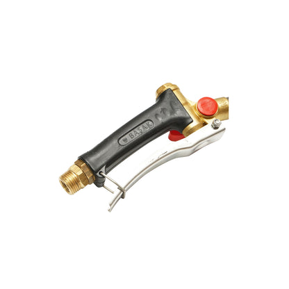 Inclined spraying pistol for herbicide lance with adjustable jet, for trees and vineyards