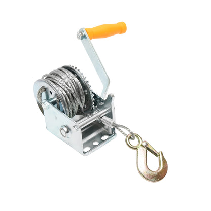 Manual winch 270Kg with drum and cable thickness 4.5mm, length 8m Hoteche
