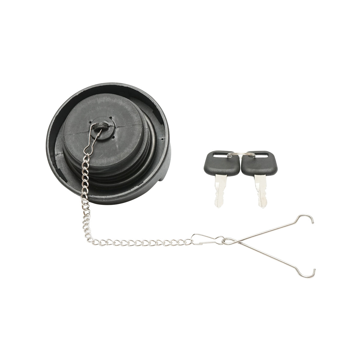Reservoir cap with key for Case IH, Claas, Ford, John Deere, Massey Ferguson, Landini OEM 3786050M1 3786050M1, 4274363M1, 4280585M1, 4296020M1, 7700055371, 82011472, 84602136, 87731275, AL113087, AL78343, AL80633, F411201060080, 0011358050